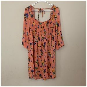 Gauzy floral dress
